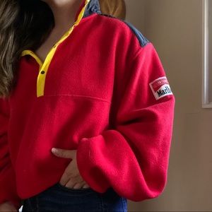 Vintage Marlboro Snapfront Popover Fleece Size XL
